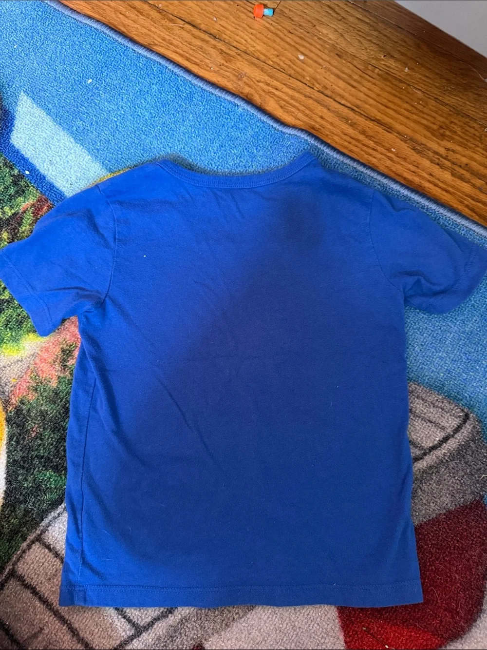 The Children's Place Blue Tee with Red & Yellow Monster Fire Truck